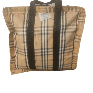 Strong medium woven polypropylene Ghana-must-go laundry bag 52x30x52cm